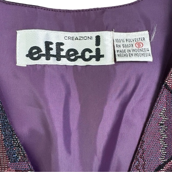 VINTAGE 90s Abstract Floral Creazioni Effeci Vest - Picture 3 of 4